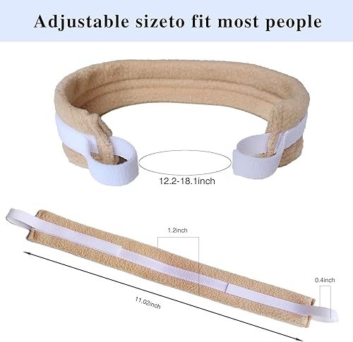 Miniatura 2 de Cinturón de soporte de tubo de traqueotomía, 2 piezas de soporte de tubo de traqueotomía ajustable, lazos para traqueotomía suaves y reutilizables