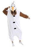 Adult Onesie Olaf Costume Animal One Piece Pajamas Halloween Homewear Jumpsuit Women Unisex Sleepwear