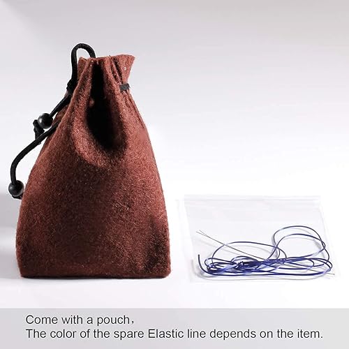 Miniatura 8 de Jewever Pulsera elástica de cuentas redondas lisas de ojo de tigre, unisex (varias piezas)