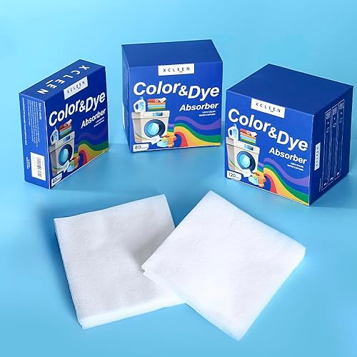 Miniatura 6 de Xcleen 180 hojas de atrapamiento de tinte de color para lavandería, sin fragancia, evita que la ropa se manche, hojas de captura de color para el