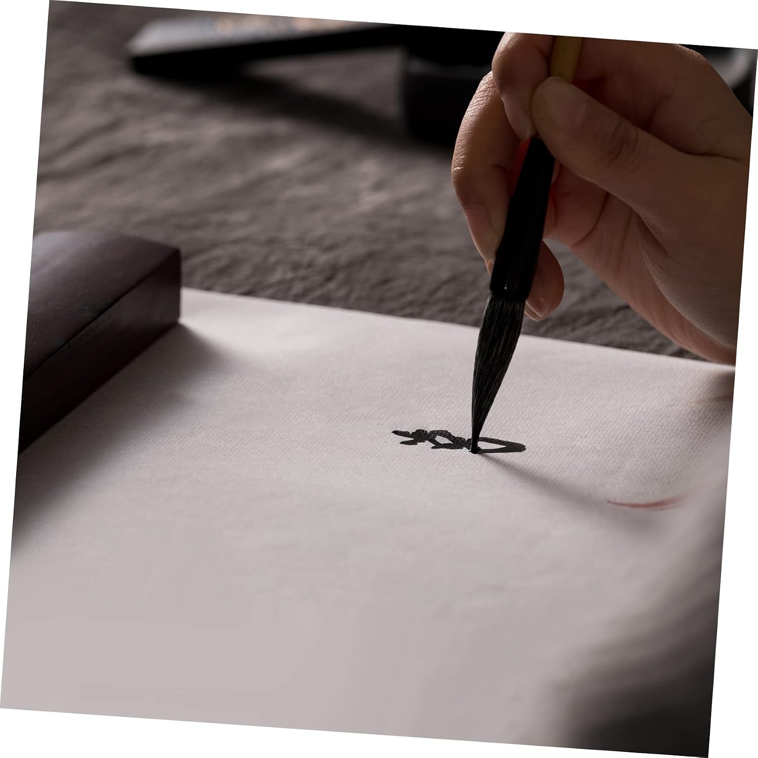 DIYEAH 1roll Thickened Rice Paper Xuan Paper for Chinese Calligraphy Painting for Students and Beginners Lightweight Portable Writing Drawing