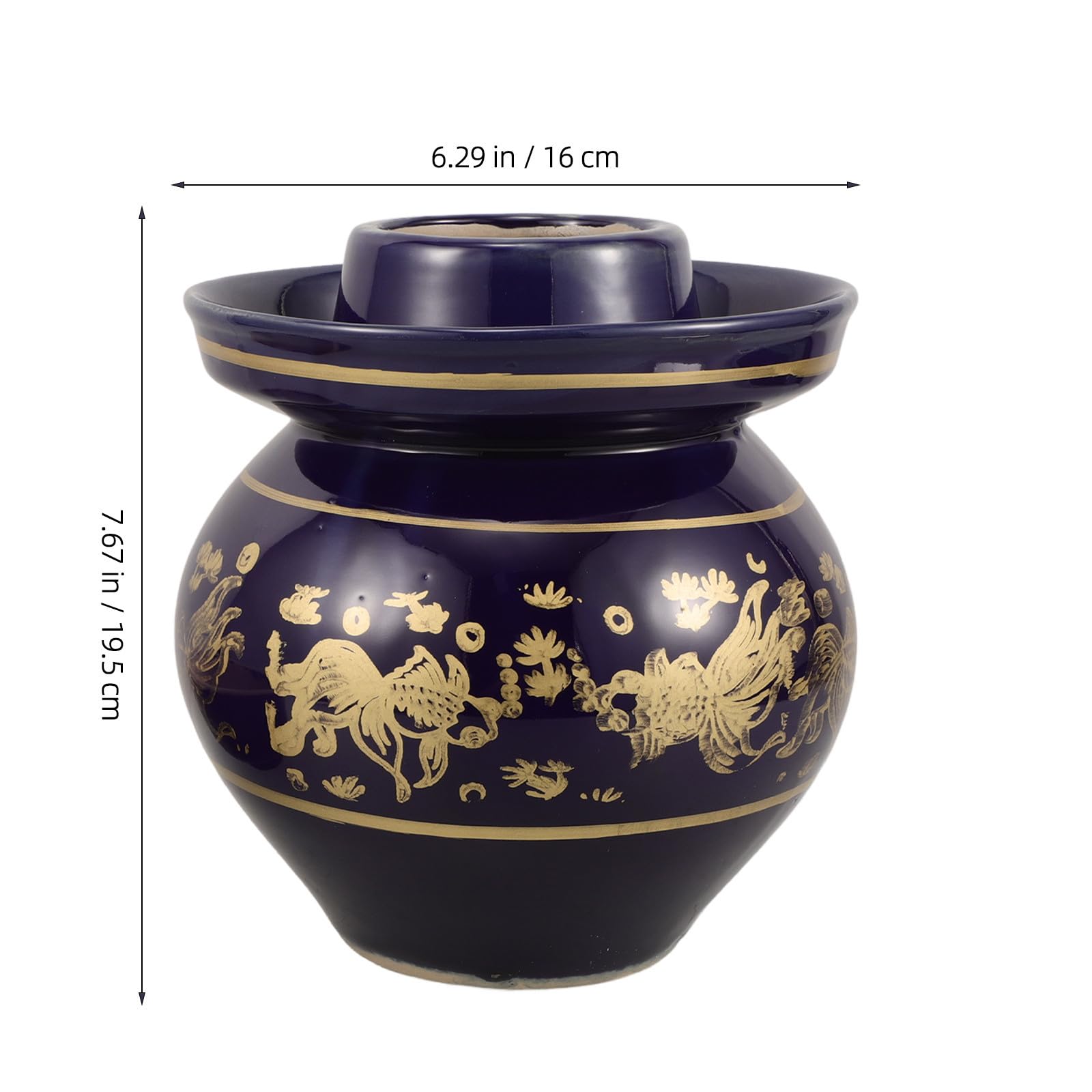 Großes Keramik Ingwerglas mit Deckel zum Fermentieren von Kimchi und Gurken Vielseitiger Gurkenbehälter mit Traditioneller Handwerkskunst für Hotel und Restaurant