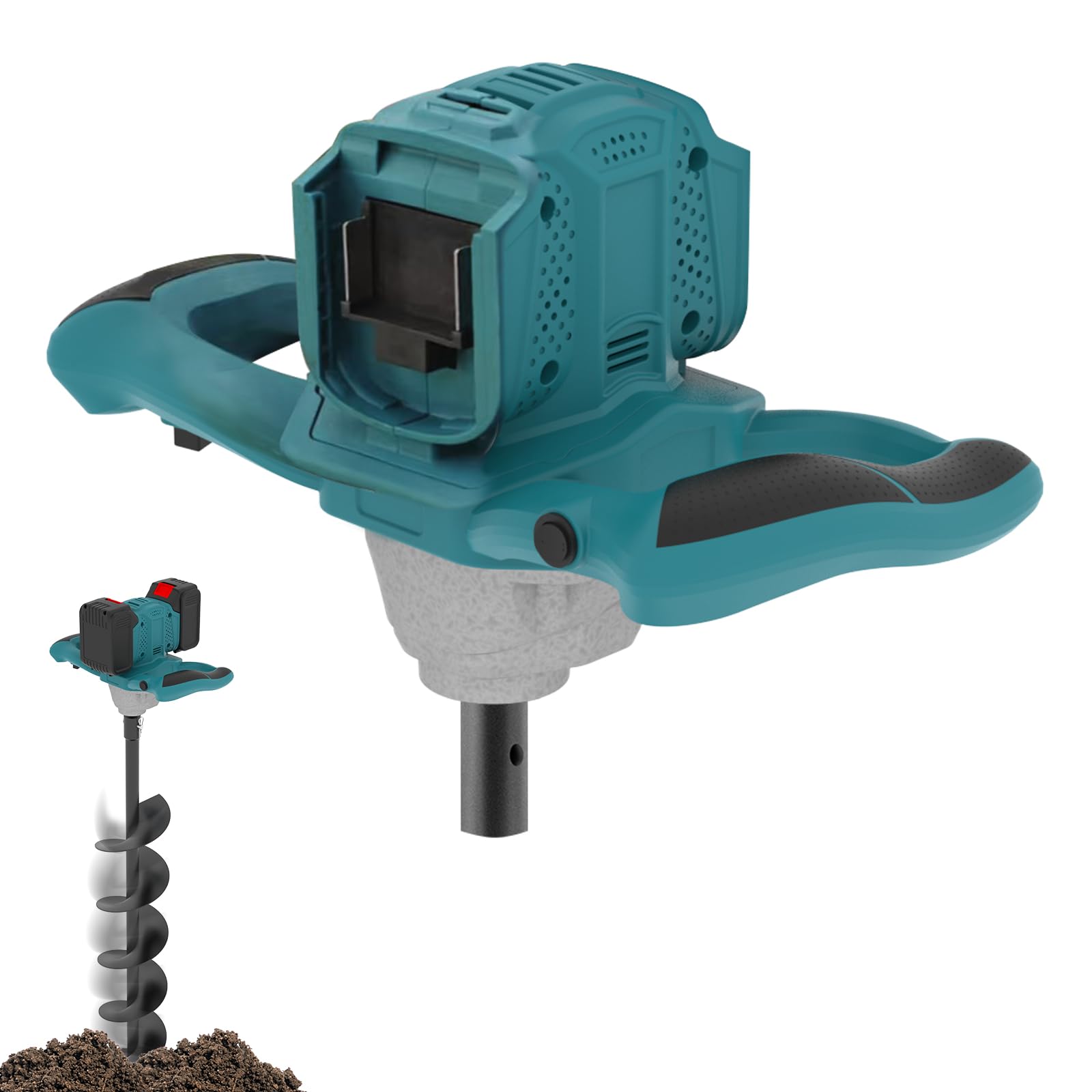 Excavadora de posthole ZUYIYI taladro eléctrico para vallas y jardín 18V