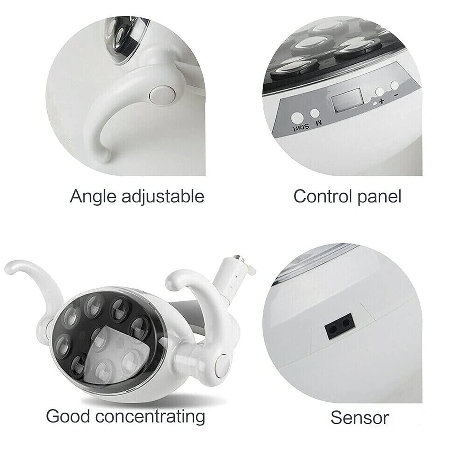 SenhE Lampada per Visita Chirurgica Luce per Visita Orale Dentale Luce Fredda, Lampada per Visita Orale Chirurgica a LED, per Ginecologia, Ambulatoriale, Stomatologia