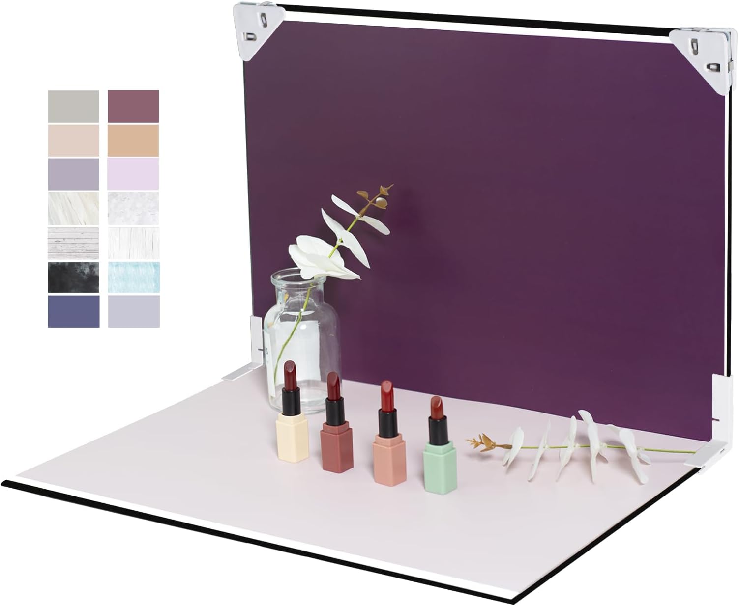 Photography Photo Backdrop Background Kit: 7Pcs 12Patterns Small Paper Boards for Product and Food Tabletop Flat Lay Photoshoot.(Small 16x11.5in)