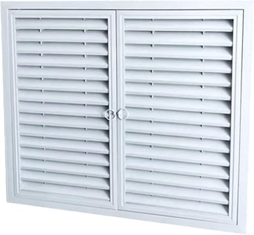 Built-in Radiator Covers with Double Door Access Panel and Pull Tab, Aluminum Al
