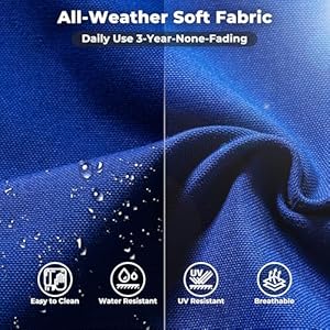 ovios 9 Pieces Patio Furniture Set Outdoor Sectional Sofa with Swivel Rocking Chair 42 Fire Pit Table Wide Arms and Deep Seat Modular Wicker Rattan Conversation Set Navy Blue