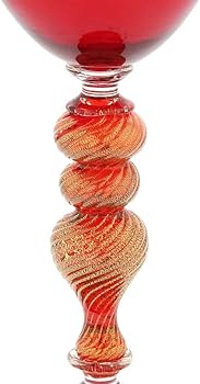 ムラノガラス 大型ゴブレット Amazon.co.jp: GlassOfVenice ムラーノガラスゴブレット ルビーレッド