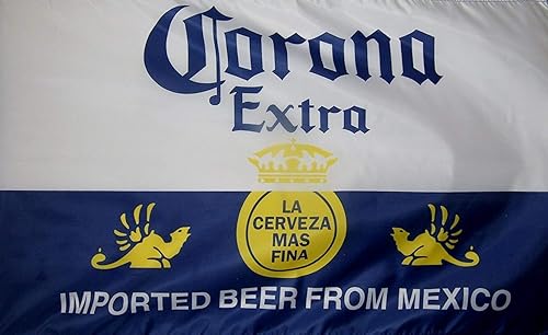Corona Extra Beer Flag 3 x 5 pies Deluxe para interiores y exteriores Banner