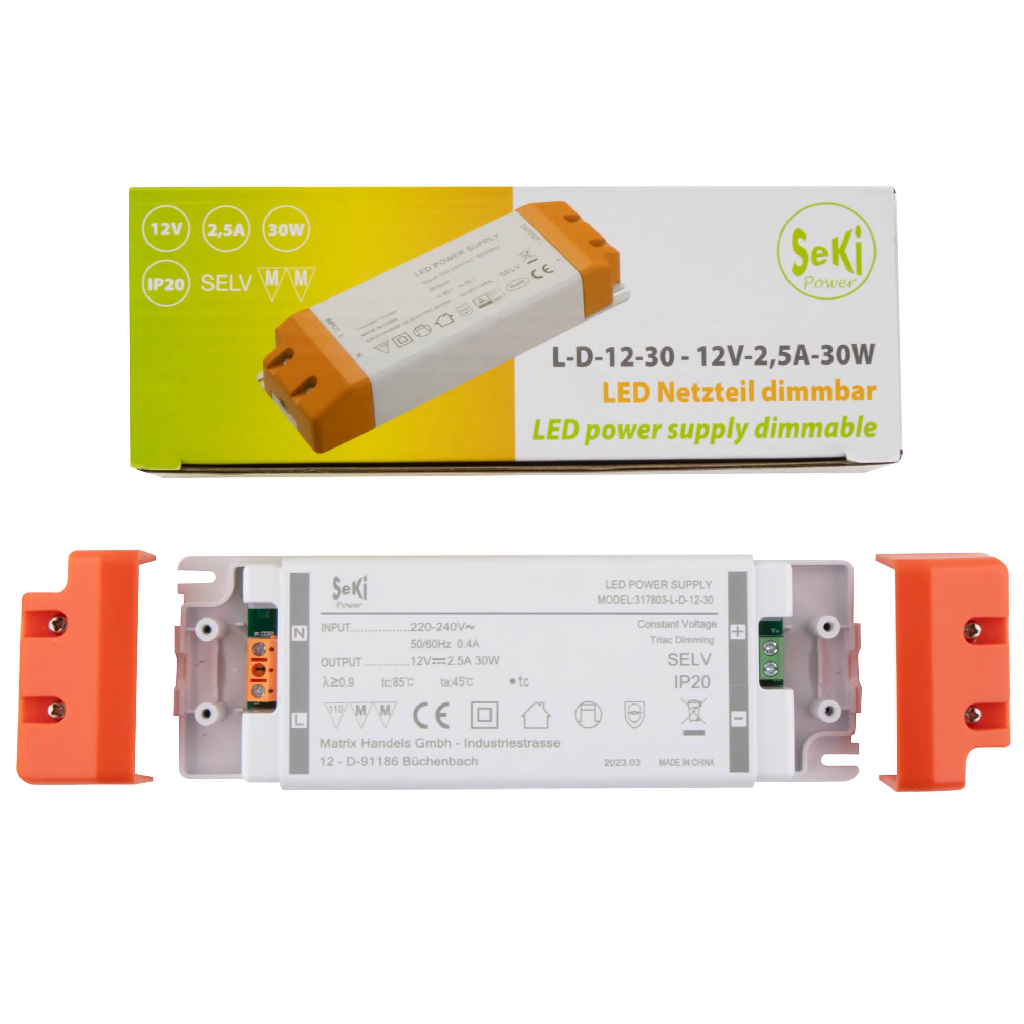Inlite Transformator Mean Well HLG-80H - 30 / AC-DC LED Driver (CV+CC ...