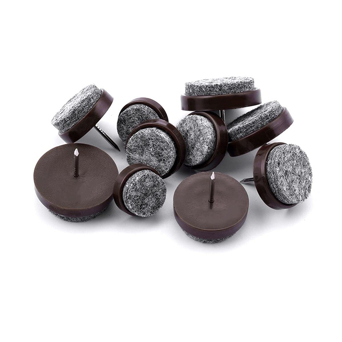 LNT 24pcs Furniture Felt Pad Round Heavy Duty Nail-on Slider Glide Pad Floor Protector for Wooden Furniture Chair Tables Leg Feet (B09HP17PPL) Amazon Price History, Amazon Price Tracker