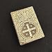 ZORRO 912S Heavy-Duty Brass Kerosene Lighter, Constantine Edition, Carved Religious Design 912s con