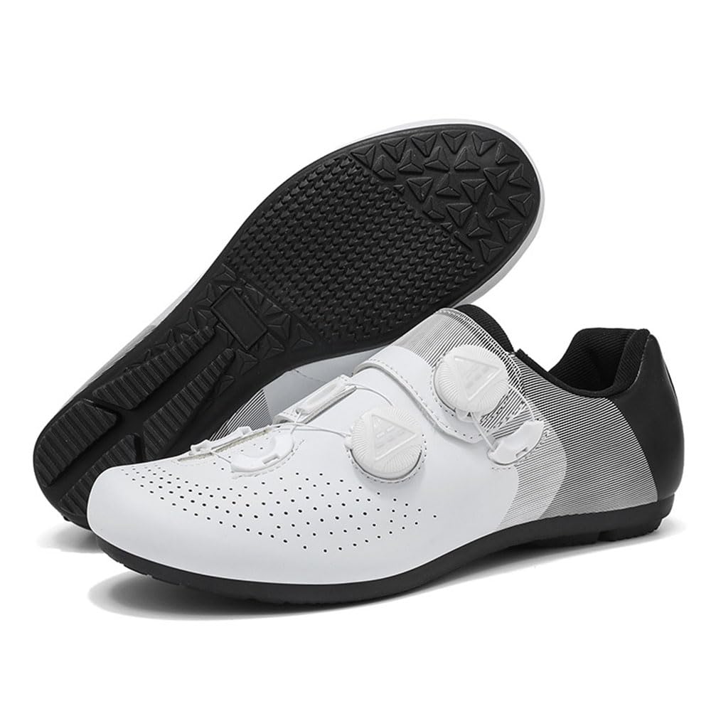 Chaussure VTT Homme sans Taquet, Chaussures Vélo Route Cyclisme Homme et Femme, Semelle Caoutchouc Antidérapante Dure, sans Lacets | 36-47 EU