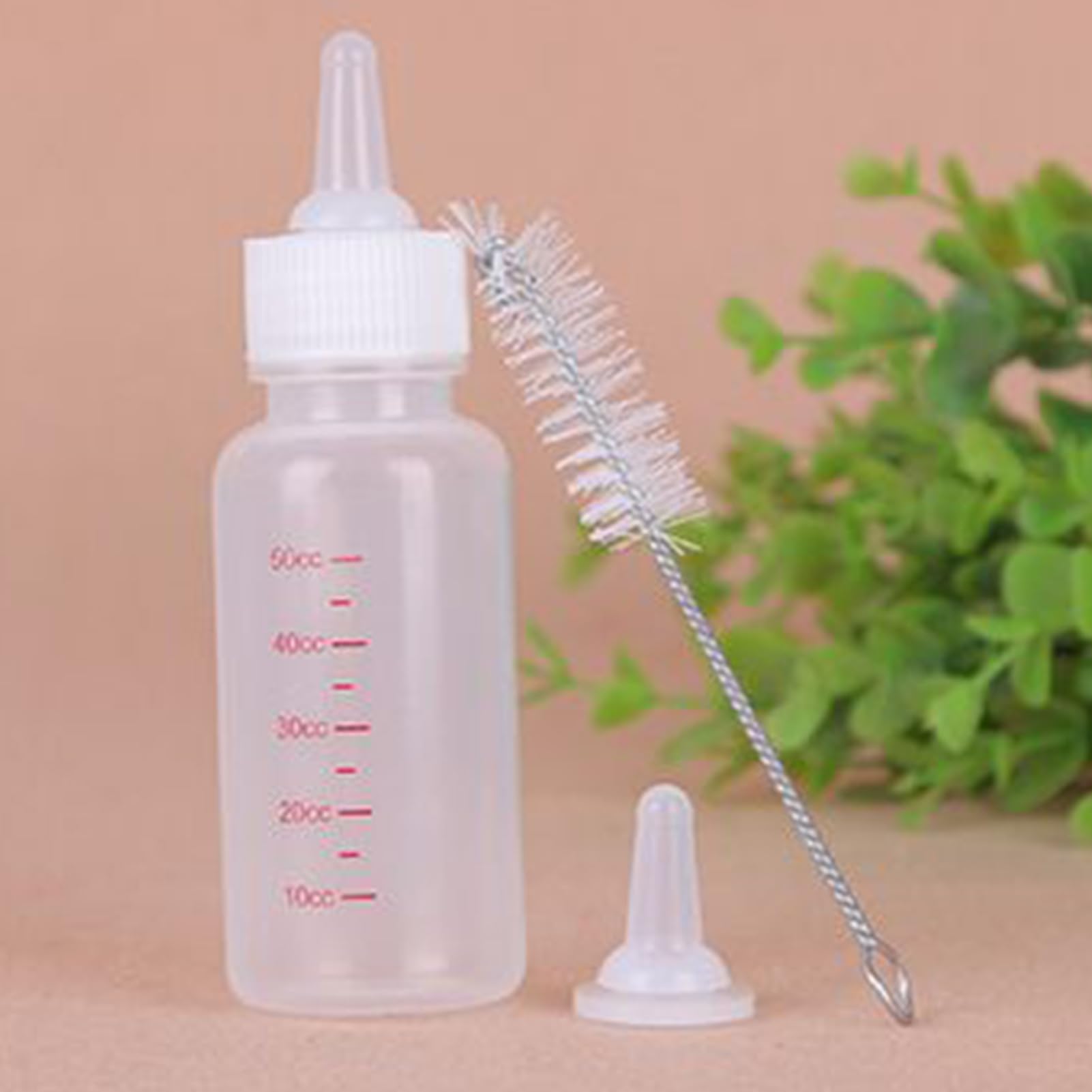 Biberón para Cachorros Botella De Agua Portátil Antiderrames De Pequeños | Set Biberón Mini Para Perros 50 ml , Ardillas, Hurones, Mapaches, Hámsteres, Viajes, Lactancia Y Clíni