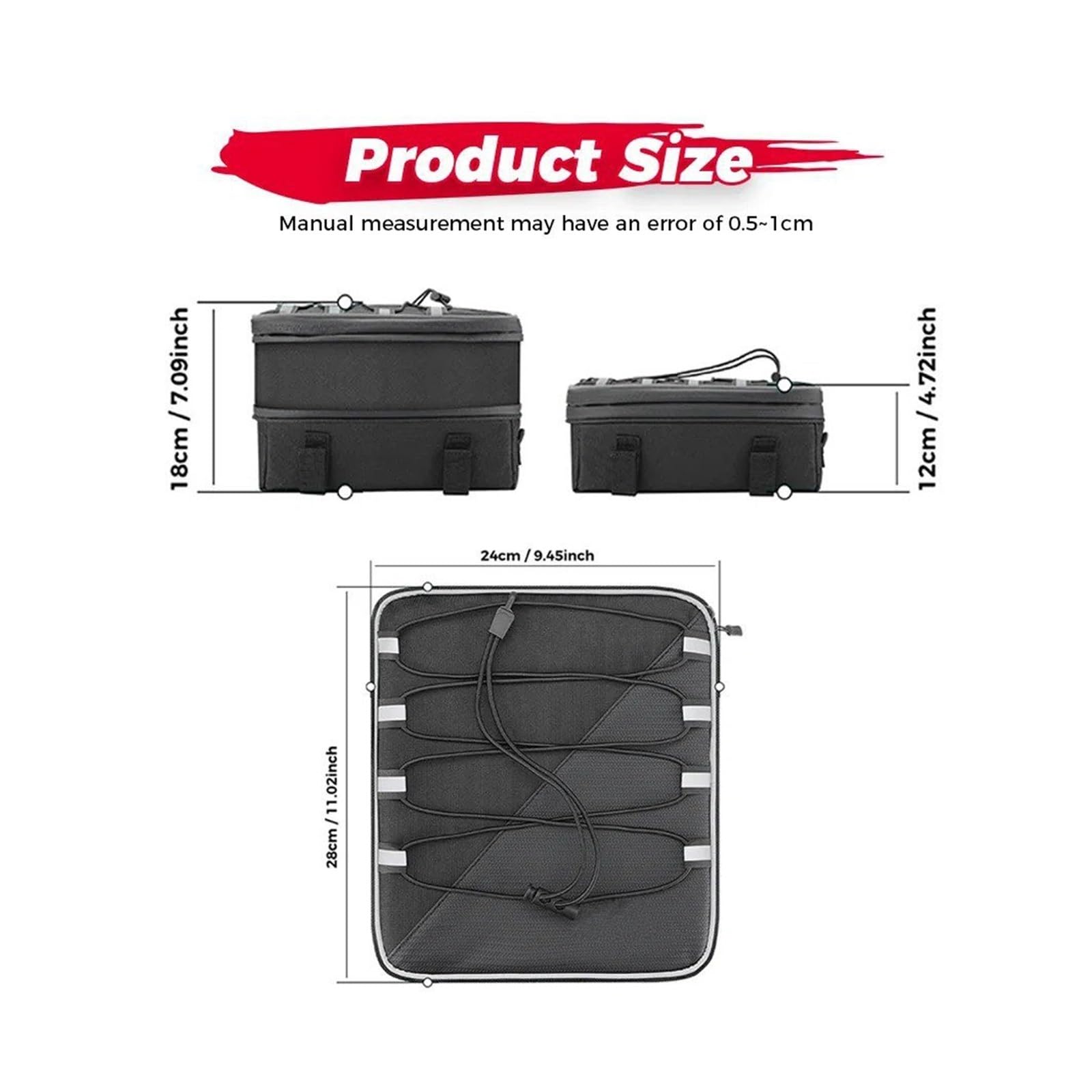 Bolso Moto para BMW para R1300GS R 1300 GS GS1300 2023- Bolsa para Maleta Superior Motocicleta Herramientas Portátil Viaje Impermeable Impermeable Durante Toda La Temporada