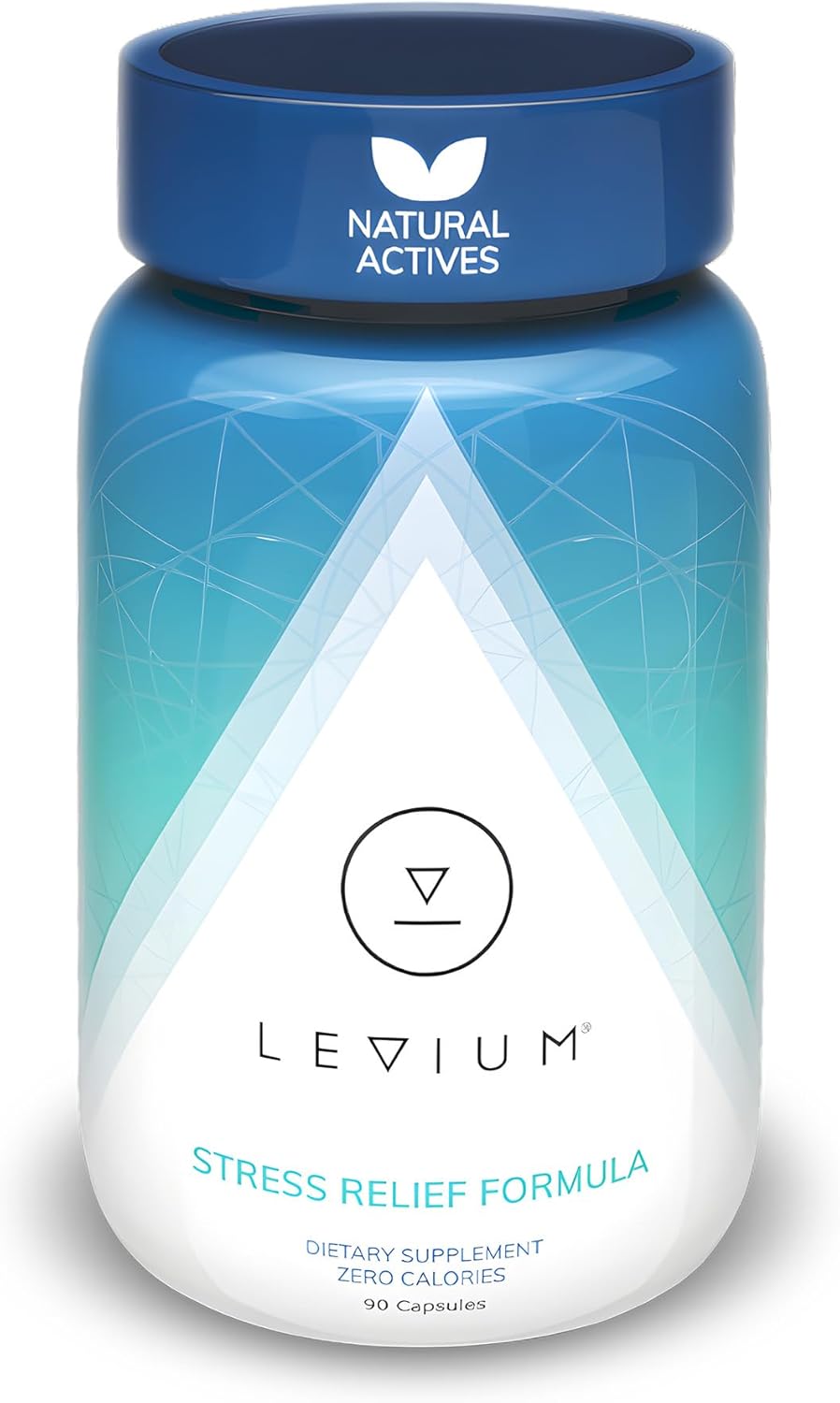 Levium Stress Supplement for Calm & Mood Support | Ashwagandha KSM-66, Magnesium, L-Theanine & GABA | Supports Mental Focus & Relaxation | Non-Habit Forming | 90 Capsules