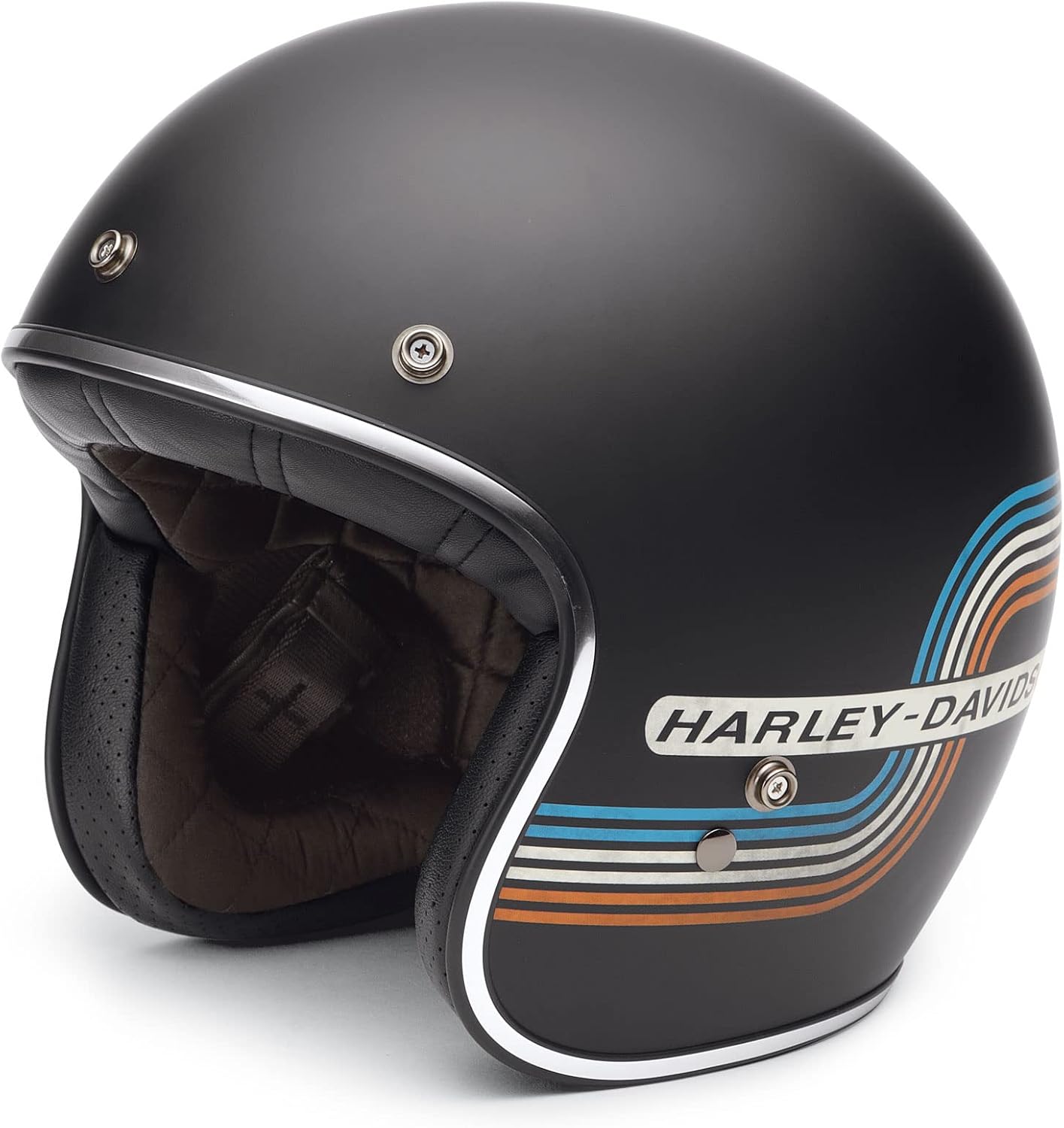 HARLEYDAVIDSON Jethelm Retro Tank Stripe 3/4 Helm Motorradhelm