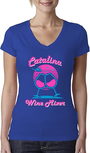 Catalina Wine Mixer Island Prestige Movie Pop Culture Womens Junior Fit V-Neck Tee