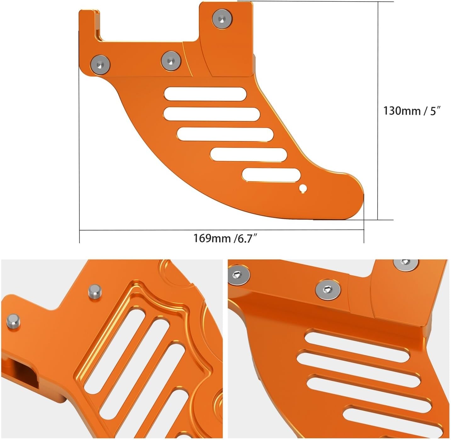 Compatible with KTM EXC 300 EXC 250 EXCF 350 SX 125 SXF 250 SXF 450 XC XCF XCW XCFW TPI Six Days 2004-2022 Rear Brake Disc Guard(Blue)
