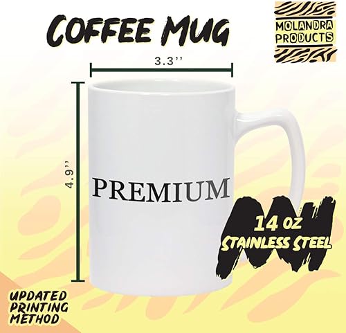Miniatura 3 de Molandra Products #fertileness - 14oz Hashtag White Ceramic Statesman Coffee Mug