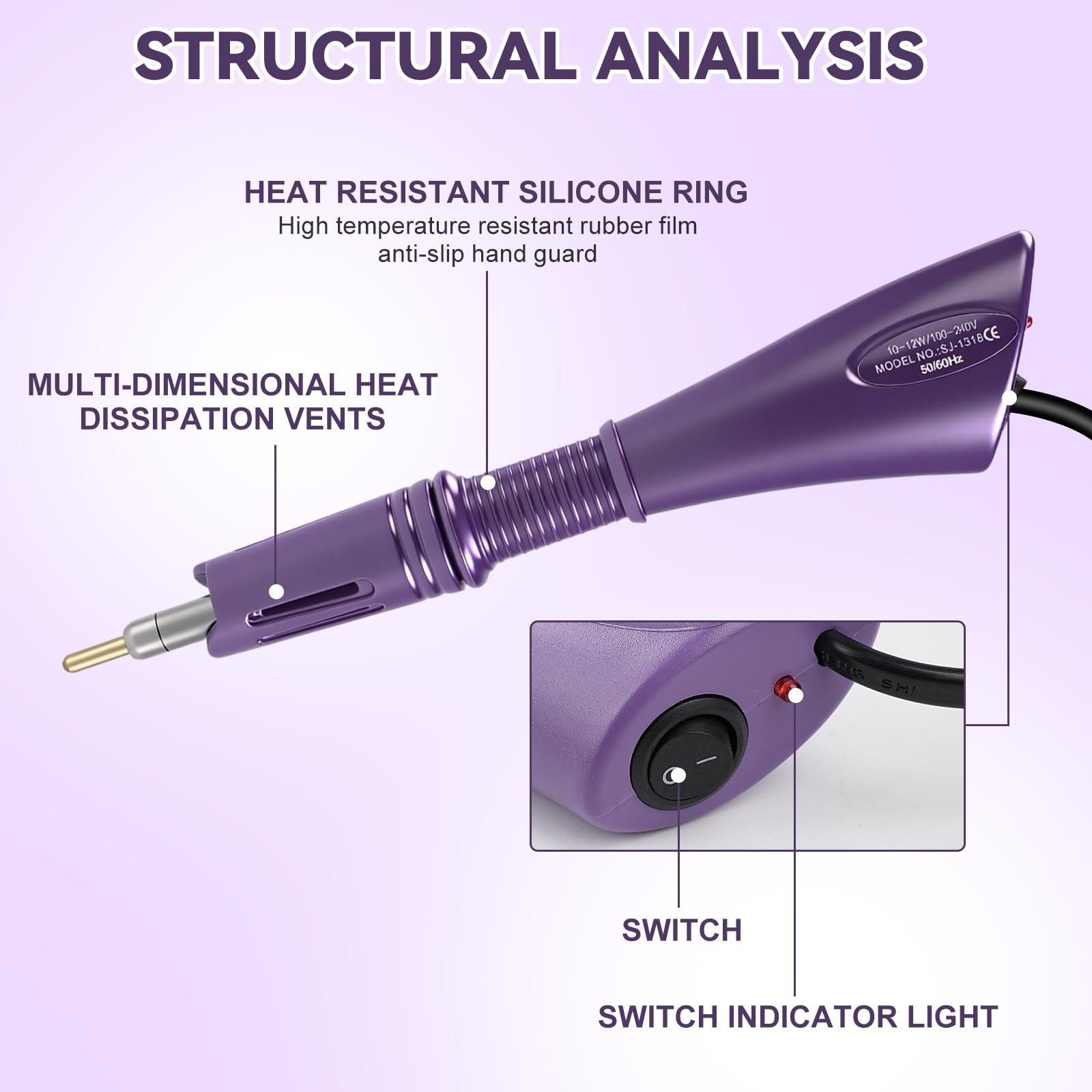 Hotfix Applicatore Strass, Applicatore Strass Termoadesivi con 7 Punte, 5 Scatole Strass Decorativi, per Vestiti Scarpe Cappelli Tessuto Arti Artigianato