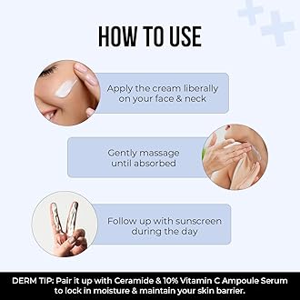 Dr. Sheth's Ceramide & Vitamin C Moisturizing Cream |For Dry to Very Dry Skin | Brightens & Strengthens Skin Barrier | 48hr Deep Hydration | Non Sticky | Biomimetic Ingredients | For Men & Women |100g