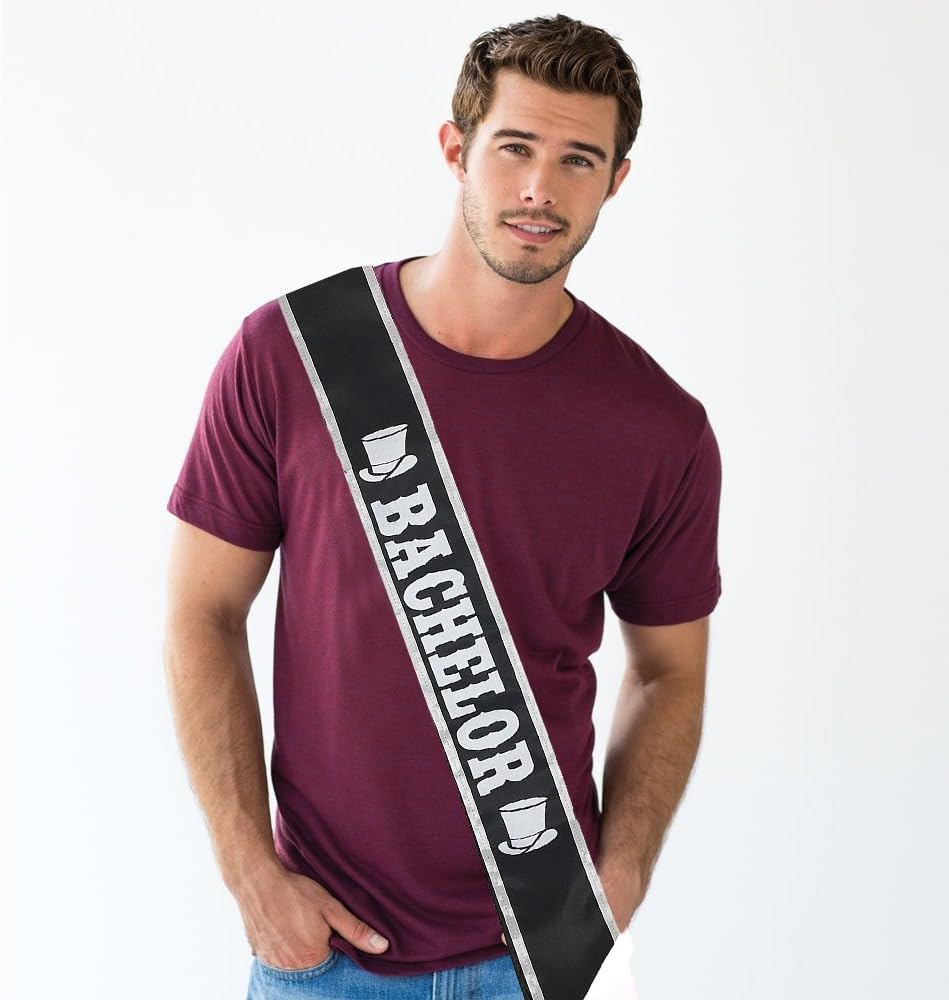 PartyFuFu Bachelor Party Sash, Groom Sash, Groom to Be, Stag Party Sash, Bachelor Party Supplies
