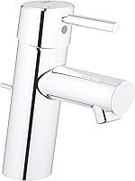 Vista 10 de GROHE 34271ENA Concetto, Single Hole Single-Handle S-Size Bathroom Faucet 1.2 GPM Less Drain, Brushed Nickel