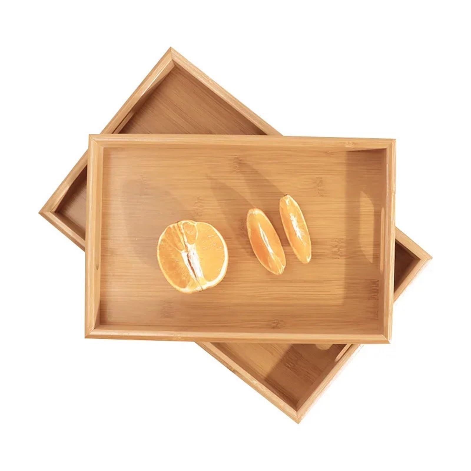 Bandeja Rectangular de Madera para Servir té, de Madera Maciza, Ideal para Hotel (35 x 22 x 5 cm)