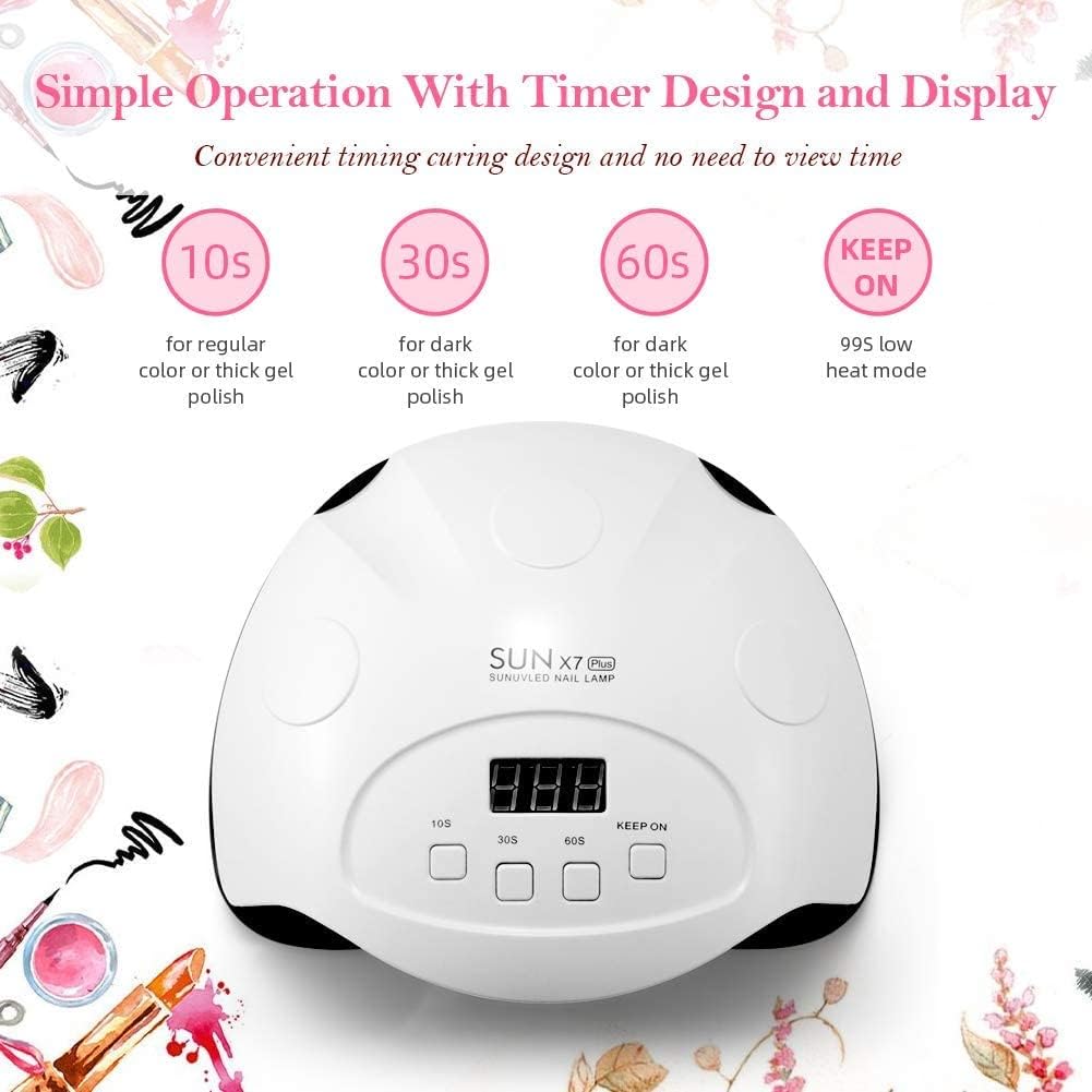 Amazon.com: UV LED Gel Nail Lamp, 90W Nail Dryer LED Nail Light