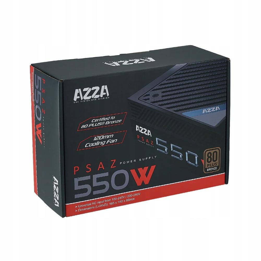 Fonte 550w 80 Plus Bronze Pfc Ativo PSAZ-550W Azza | Amazon.com.br