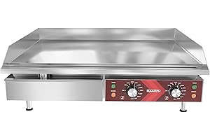 Commercial Electric Griddle, 29" Stainless Steel Electric Griddle