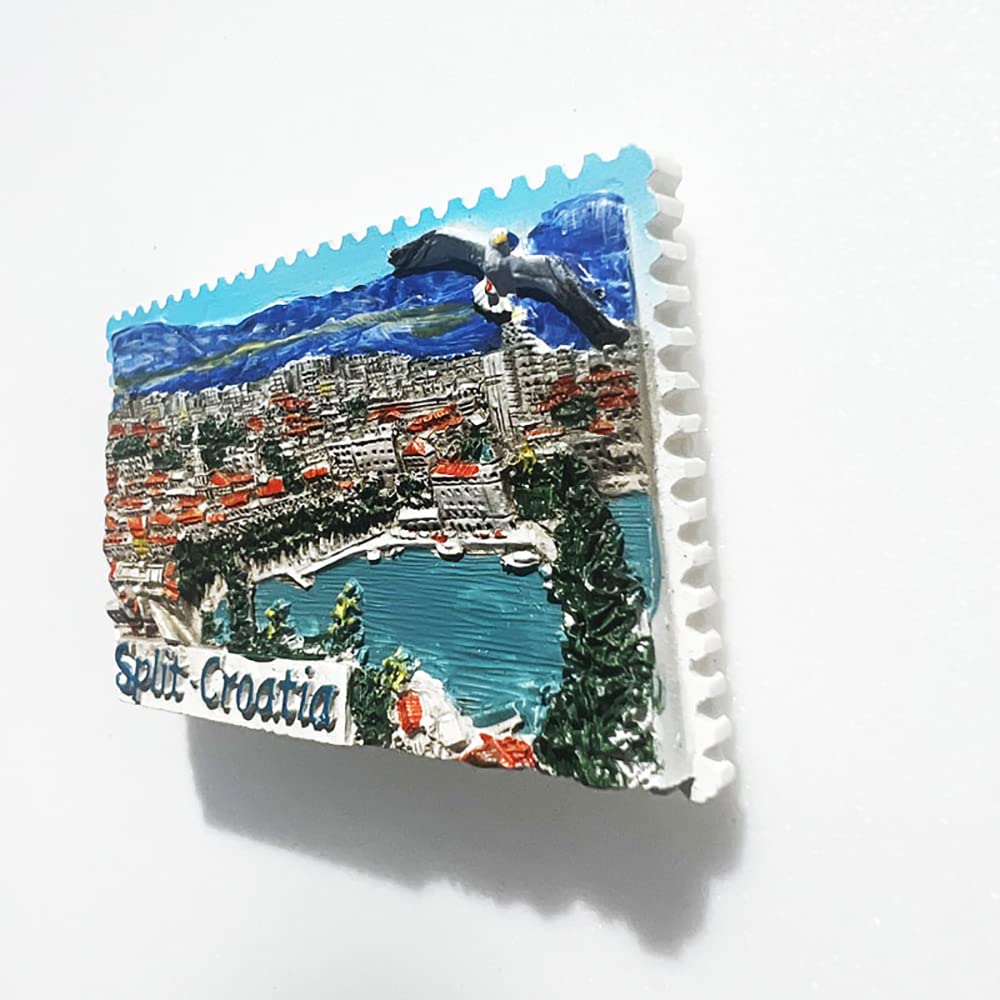 Magnete Per Frigorifero 3D Souvenir Croazia Split - Resina E Magnete