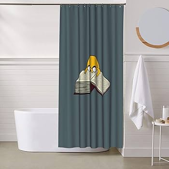 Amazon｜アドベンチャー タイム シャワーカーテン 防水 防カビ