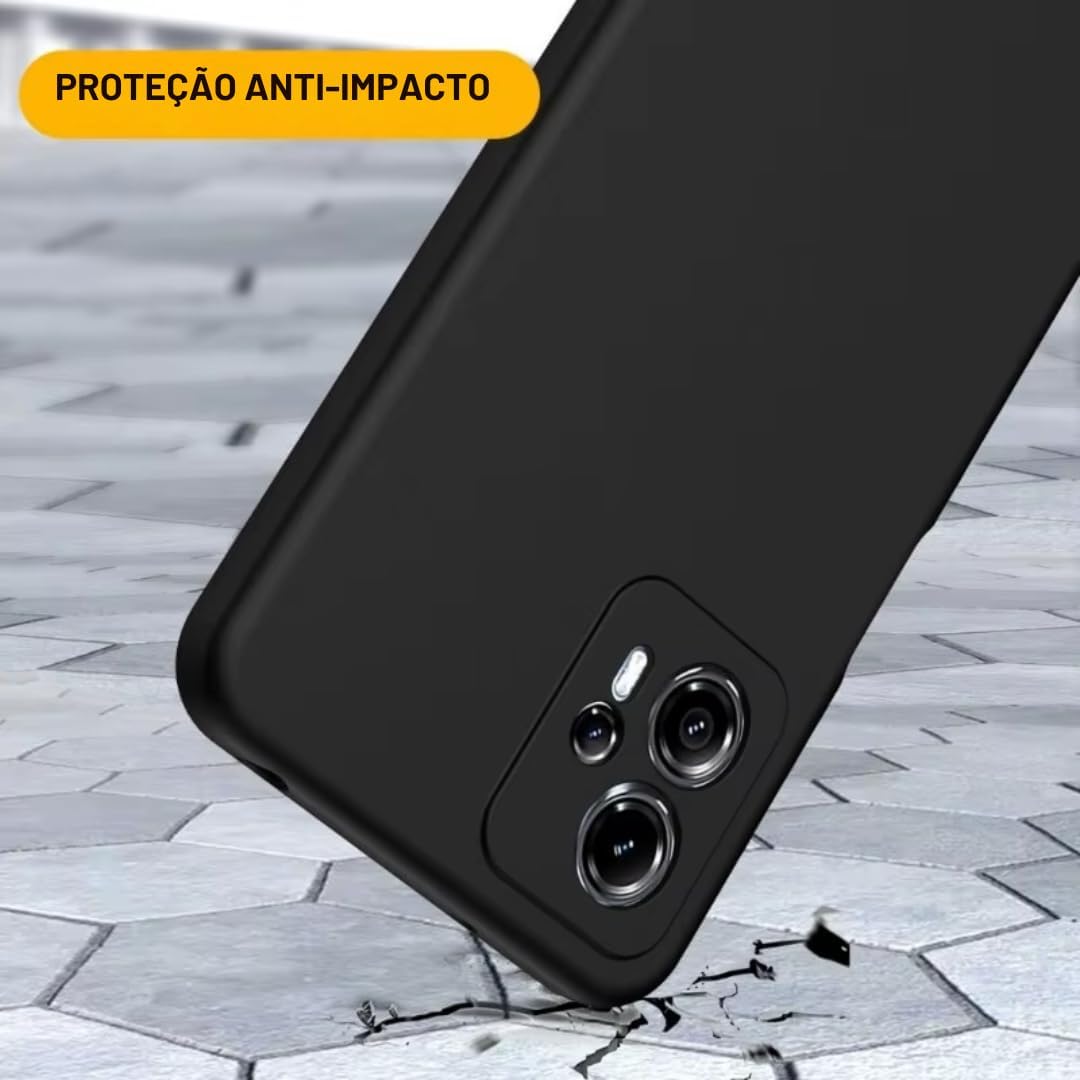 Capa Capinha De Silicone Preta Para Moto Edge 50 Neo Tela de 6.4 Polegadas - (Hard Glass Store)