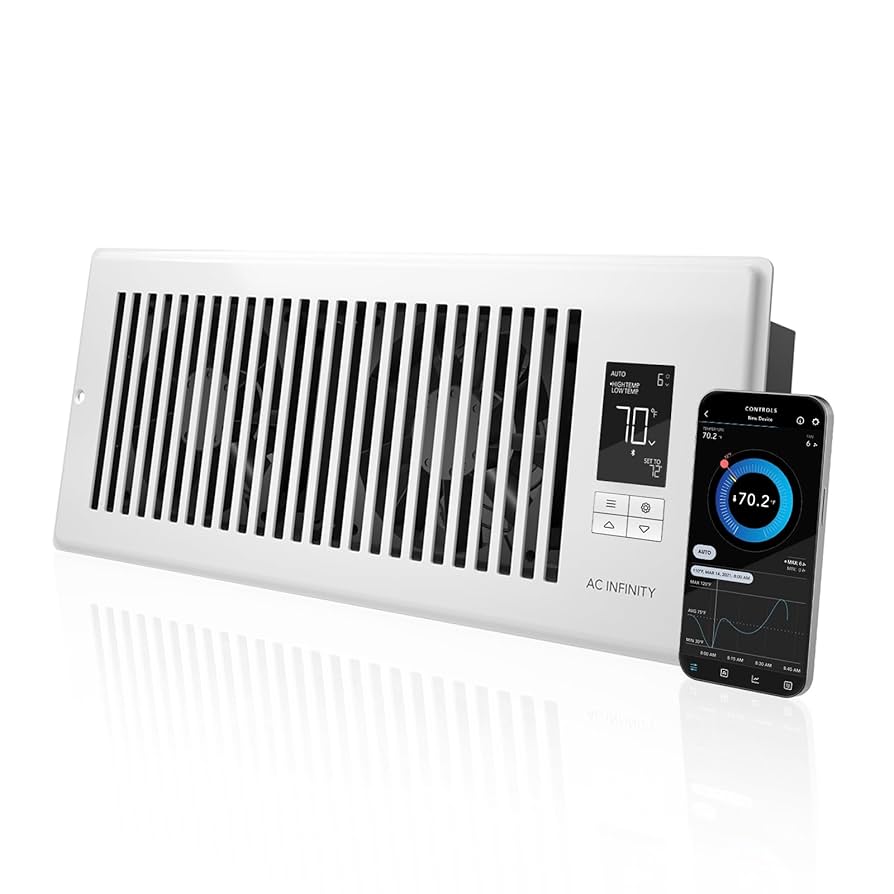 Amazon.com: AC Infinity AIRTAP T4 White, Register Booster