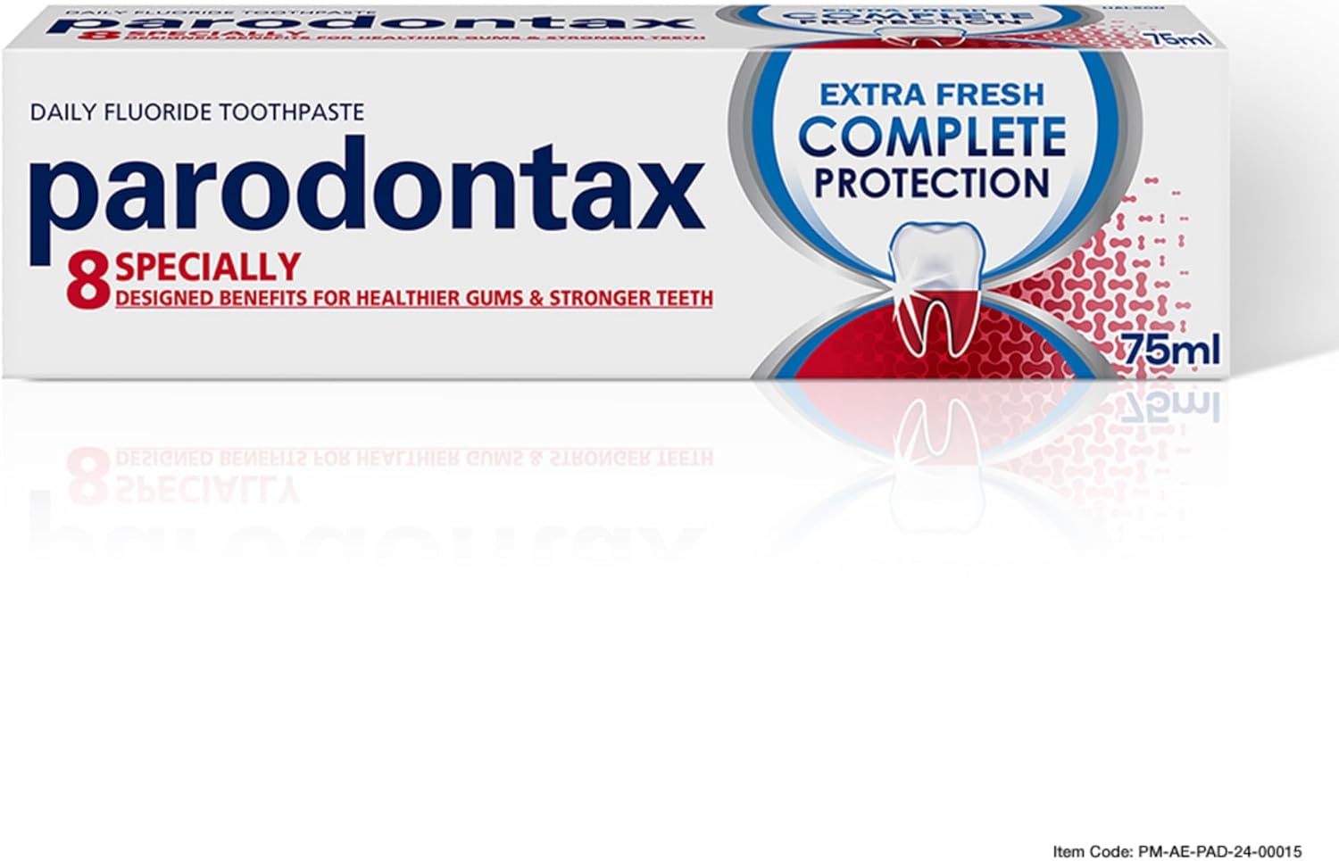 Parodontax, Toothpaste, Complete Protection, Specially dessigned benefits for Healthier gums and Stronger Teeth, Extra Fresh, Daily Fluoride Toothpaste, 75 ml