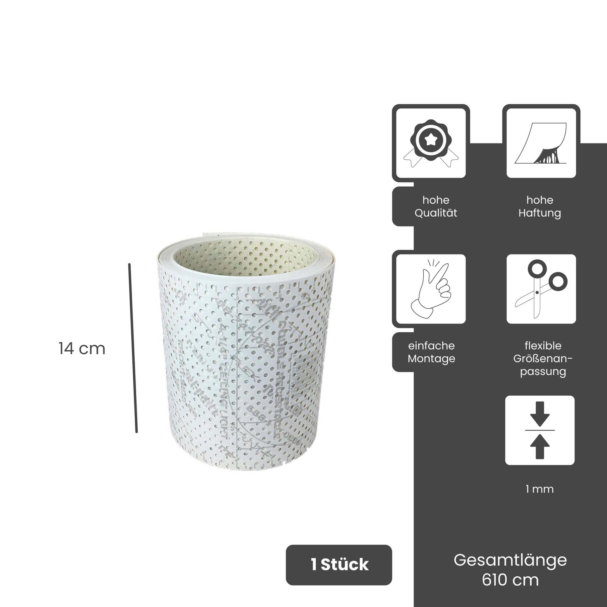 Papierkantenprofil "Roll-Patch 5.5" für Reparaturen im Trockenbau, Reparatur-patch | Kantenschutz Reparaturpatch für Gipskarton, Flex Kompositstreifen faserbeschichtet, Ausbesserung von Rissen & Schäden