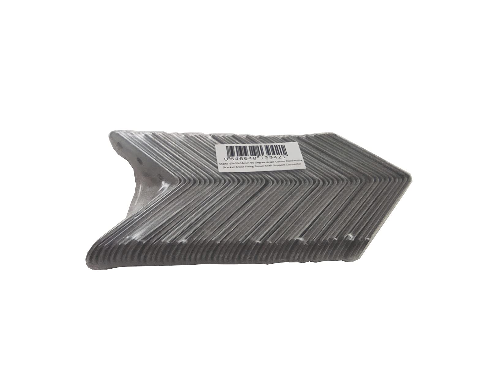 50 x Staffe Angolari (40 x 40 x 16) Squadrette Angolari Metallo 90 Gradi Supporti Angolo Retto Staffe in Acciaio Mensola di Legno Tavolo Sedia