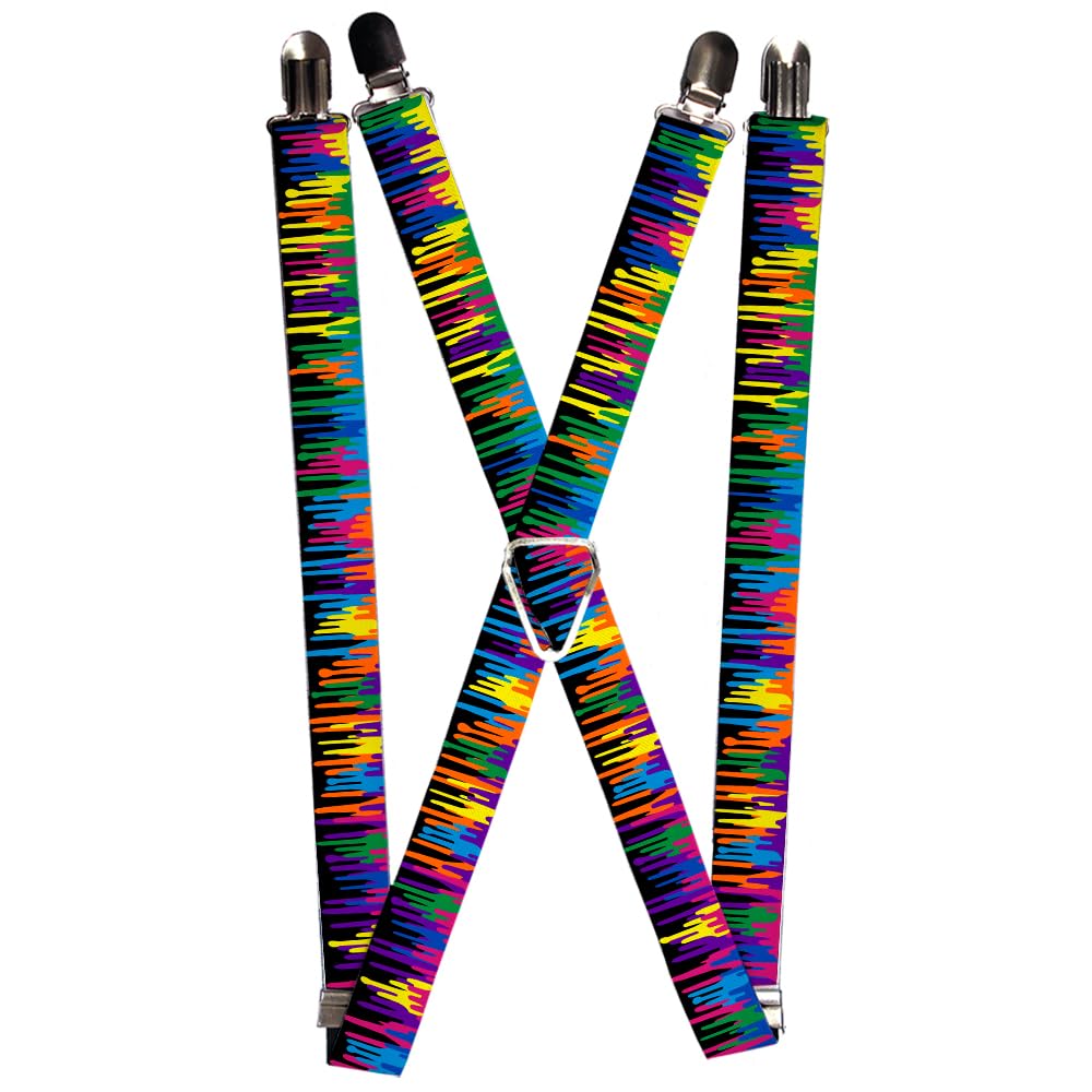 Tirantes Buckle-Down de 1" con diseño neón multicolor vibrante 4