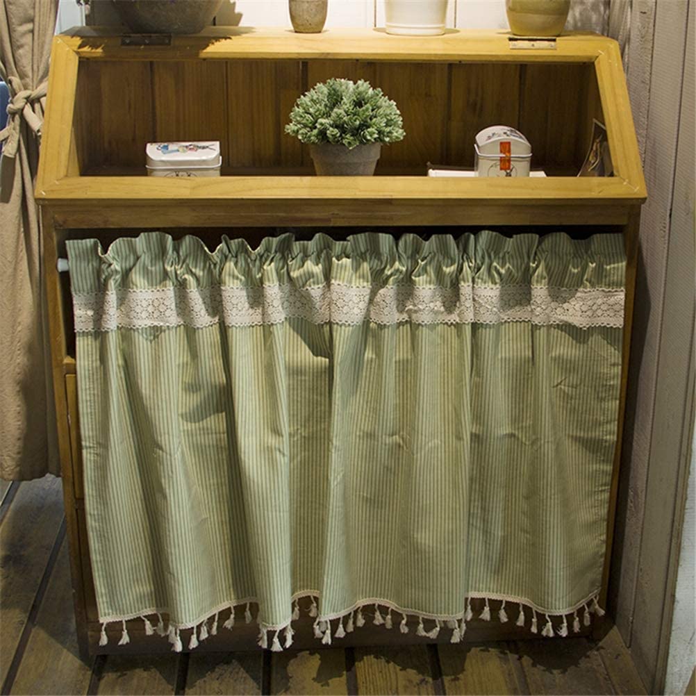 Rideau court brise-vue de cuisine pour masquer les placards et armoires