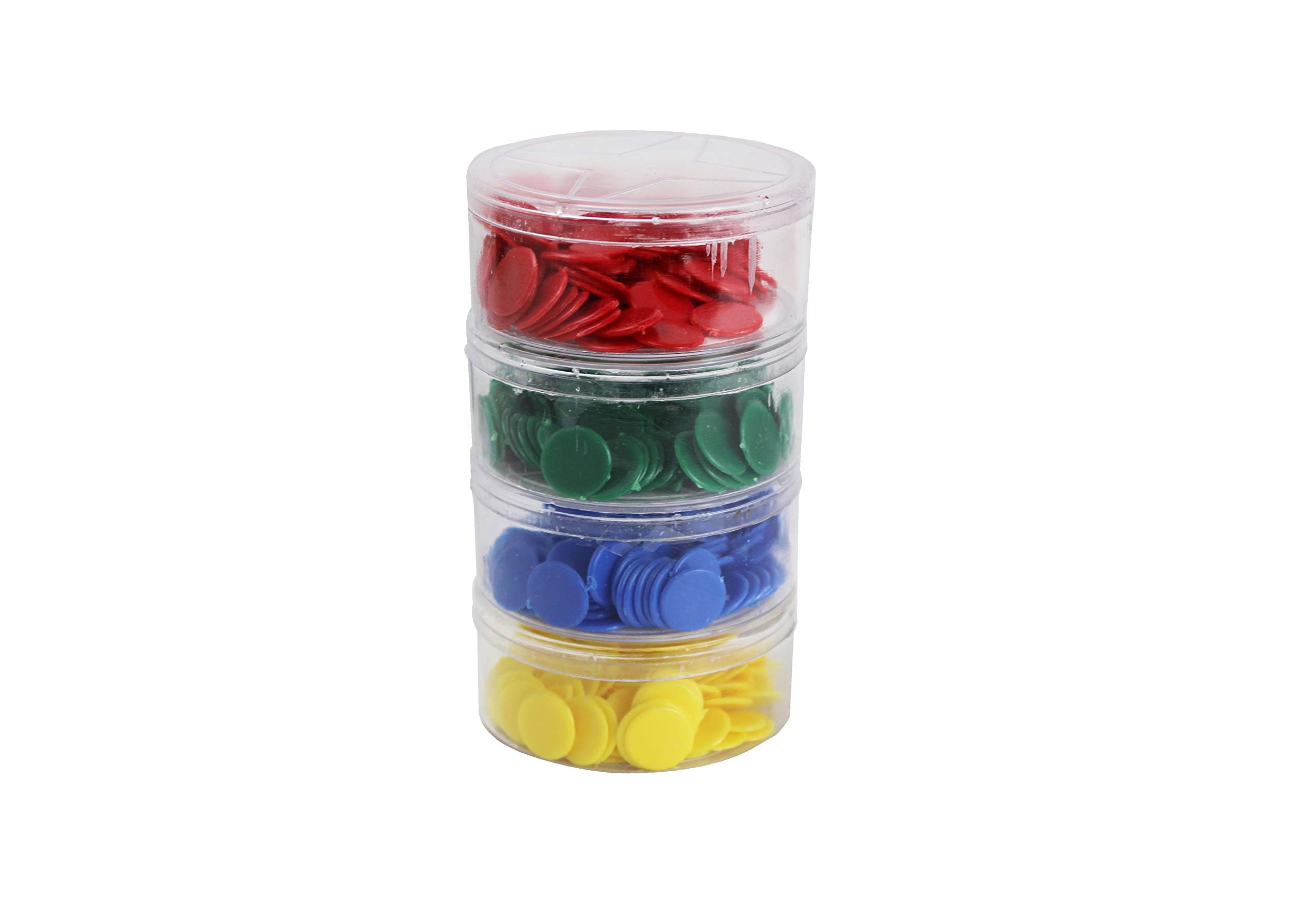 ARBUTUS Kunststoff Marker 4 Farben Bingo Chips für Bingo Spiel Spiel Zubehör.
