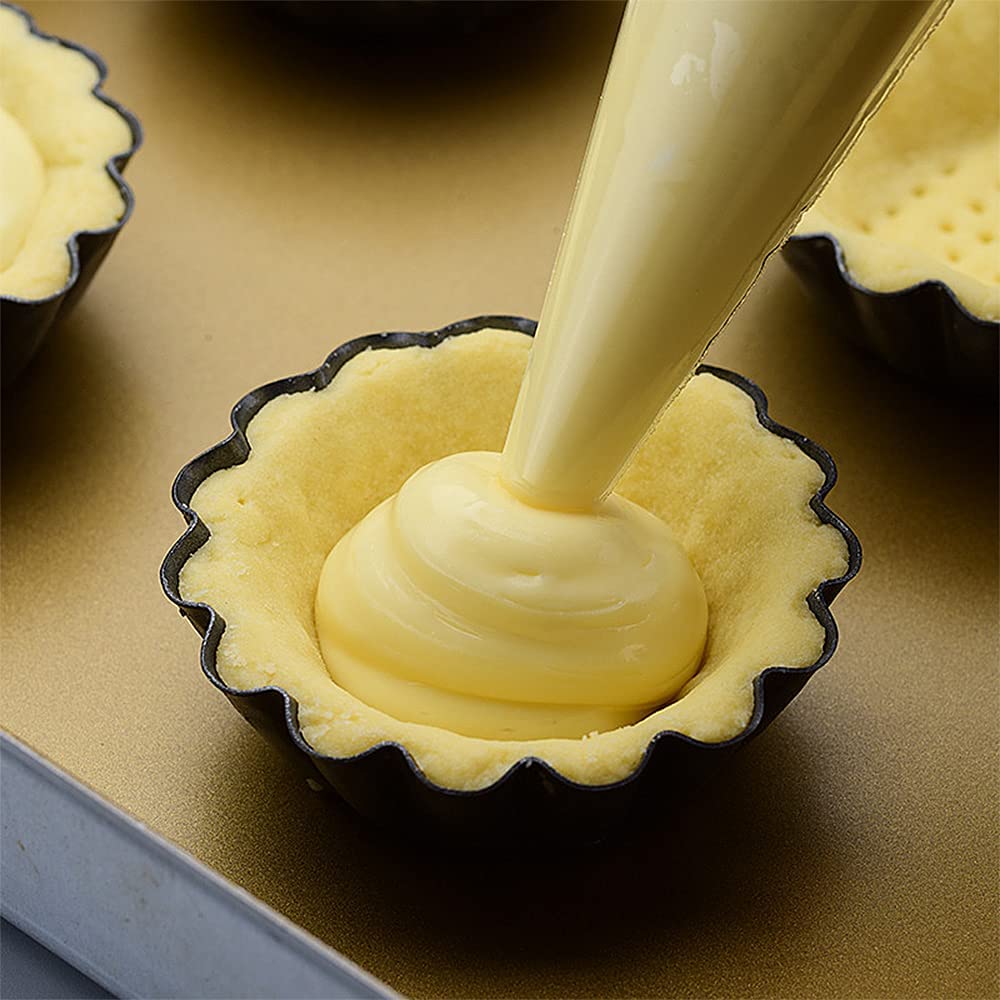 12 moldes antiadherentes para tarta de huevo, moldes antiadherentes, moldes para magdalenas, moldes para hacer tartas, herramientas reutilizables para hornear en cocina