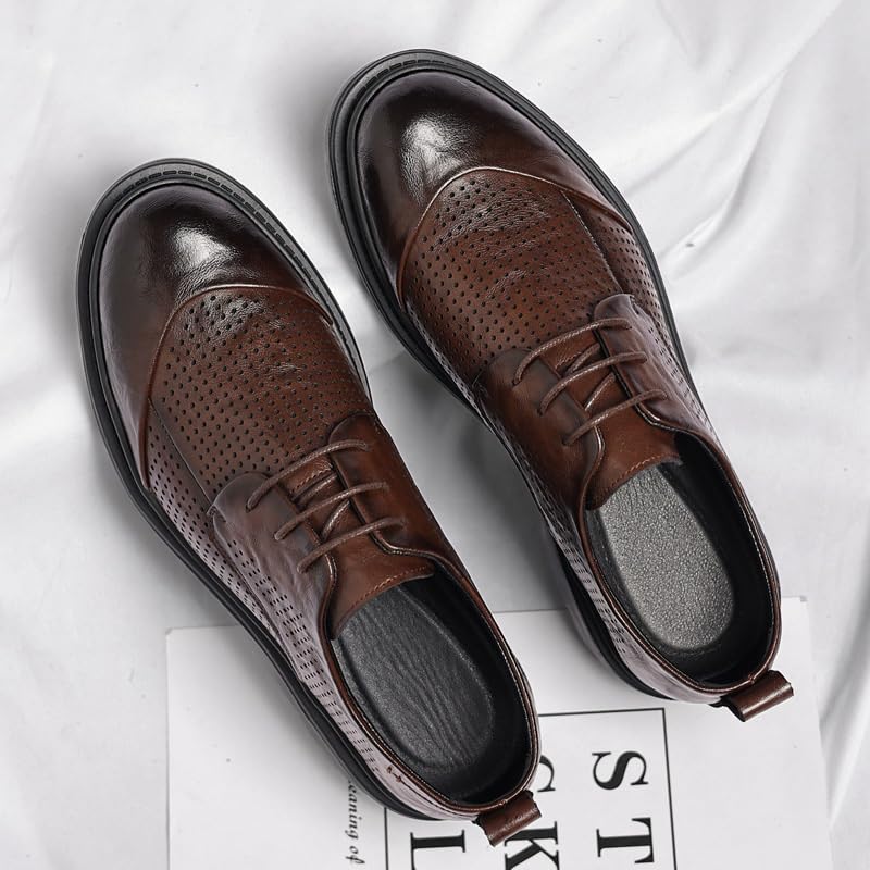 Men's Dress Shoes Men Classic Lace-up Formal Oxfords Lace Up Wedding Party Loafers for Men3