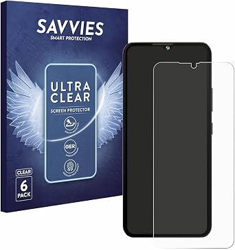 savvies 6 Pack Screen Protector compatible with Cubot A10 Protection Film Clear