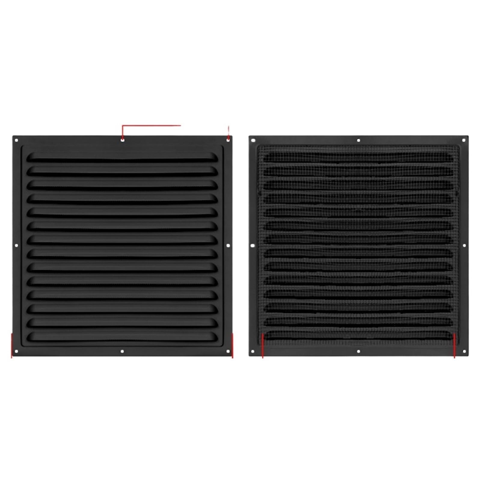 Grille aeration alu 300x300 cm pour ventilation cuisine et toilettes