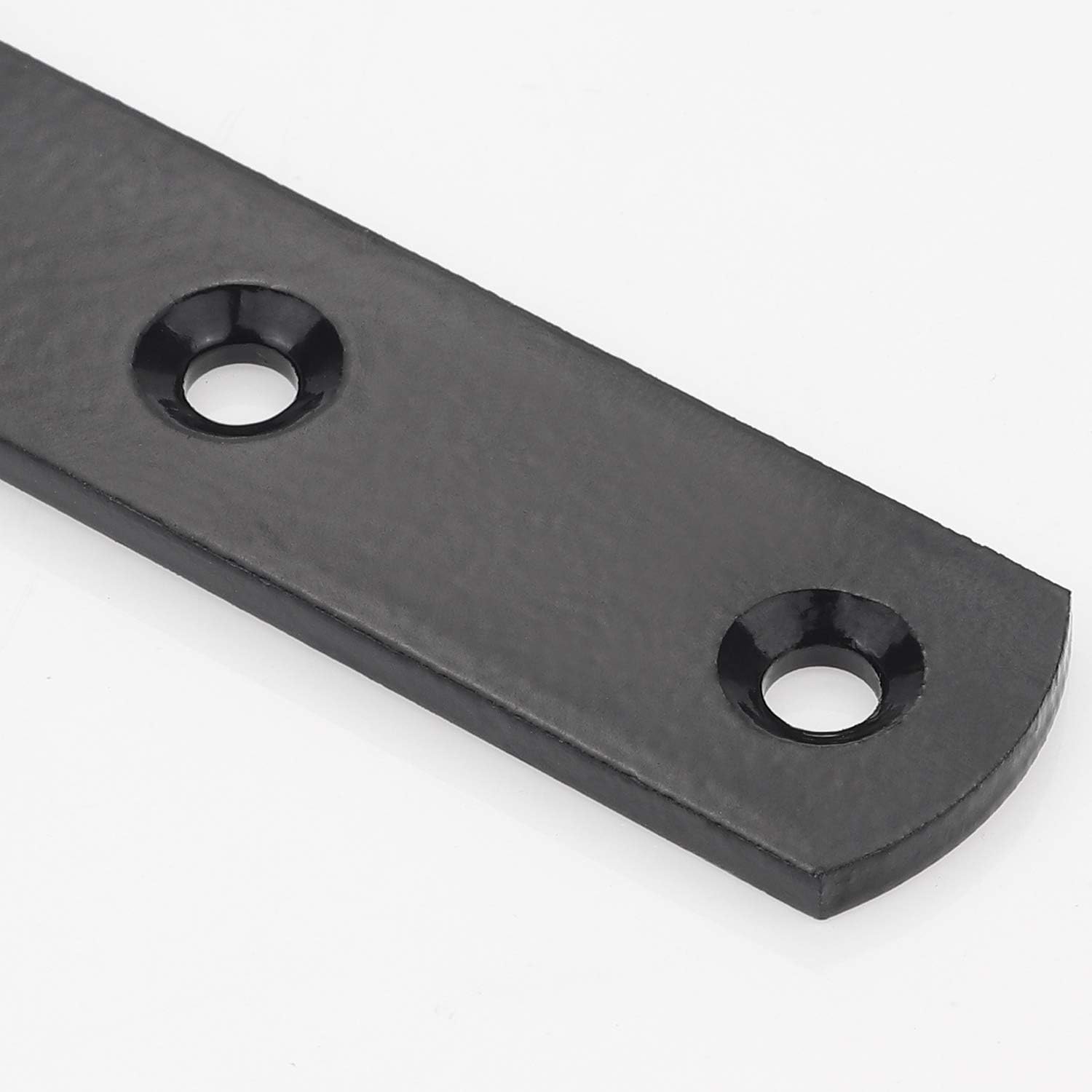 Corner Brackets 5 Inch X 3 Inch, Shelf Bracket Heavy Duty Black Steel L Corner Brace, Right Angle Shelf l Shaped Brackets, Metal Hinges for Furniture Shelves, 8 PCS