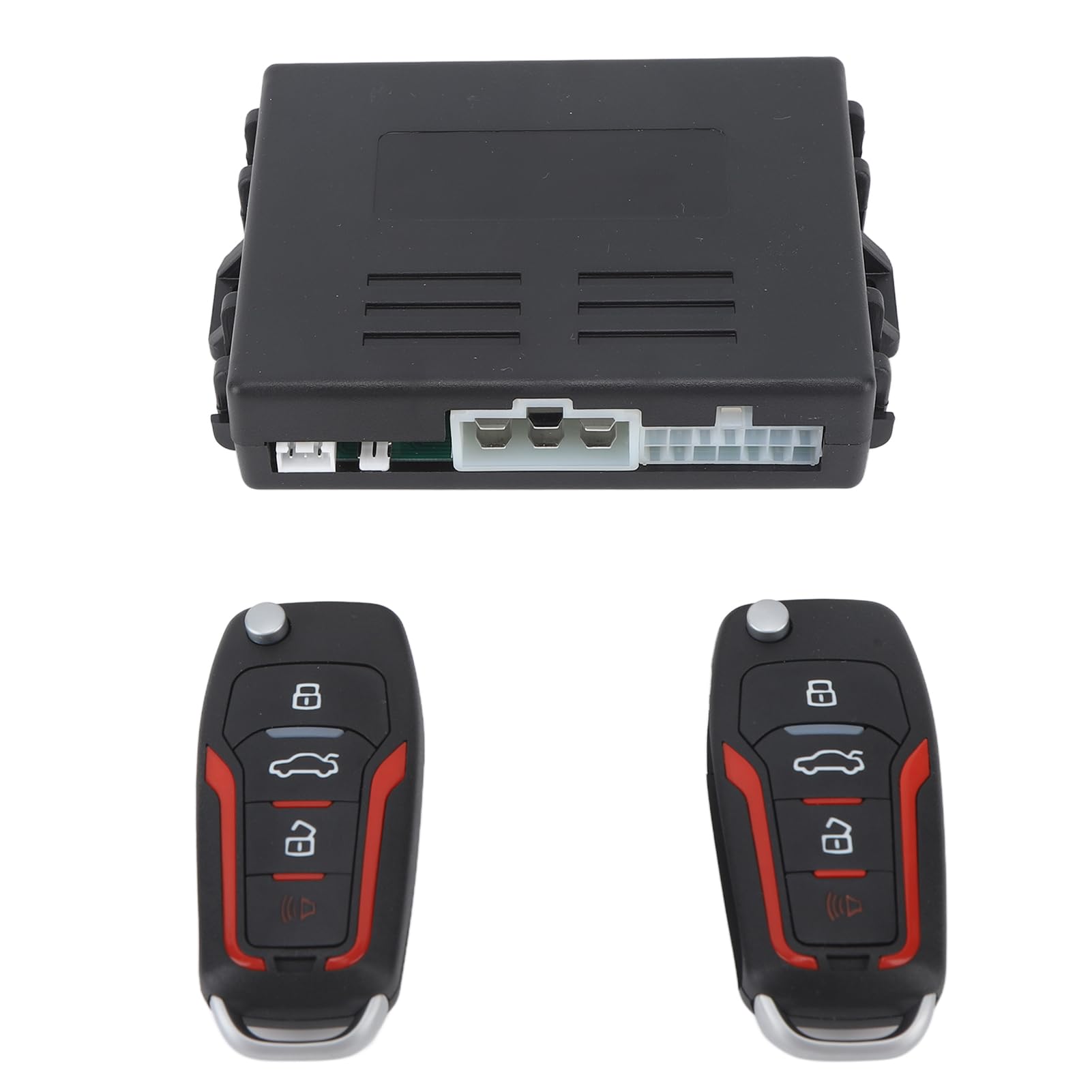 Yctze de Alarma de Seguridad para Automóvil Universal DC12V: Kit Completo de de Entrada sin Llave con Inicio de 1 Botón Antirrobo con Control Remoto Vehículo y Protección Mejorados