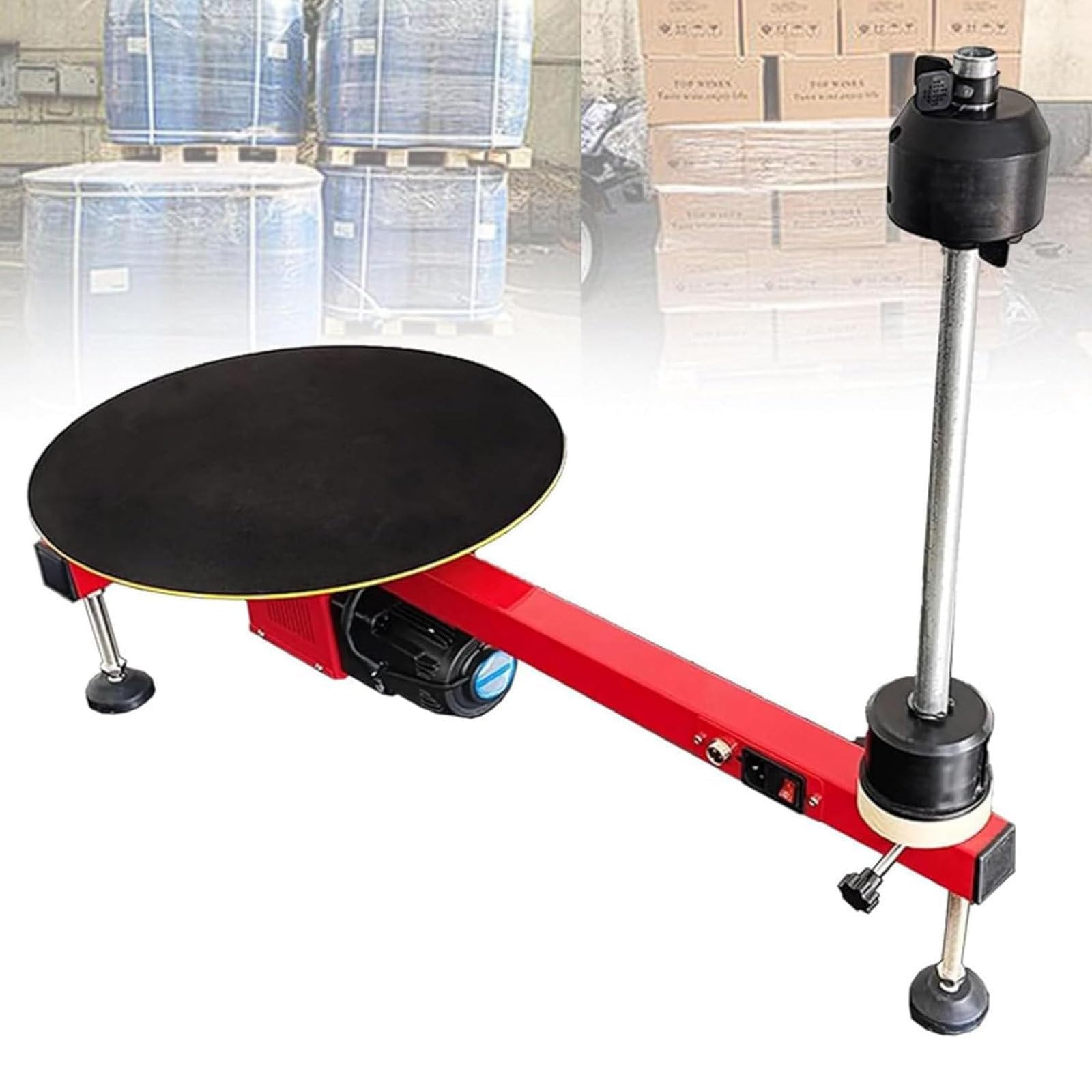 Maszyna Do Pakowania W Folię Stretch O Szerokości 70 Cm/27,5 Cala, Półautomatyczna Maszyna Do Pakowania W Folię Stretch, Wytrzymała Owijarka Do Paczek, Kartonów, Magazynów Bagażowych