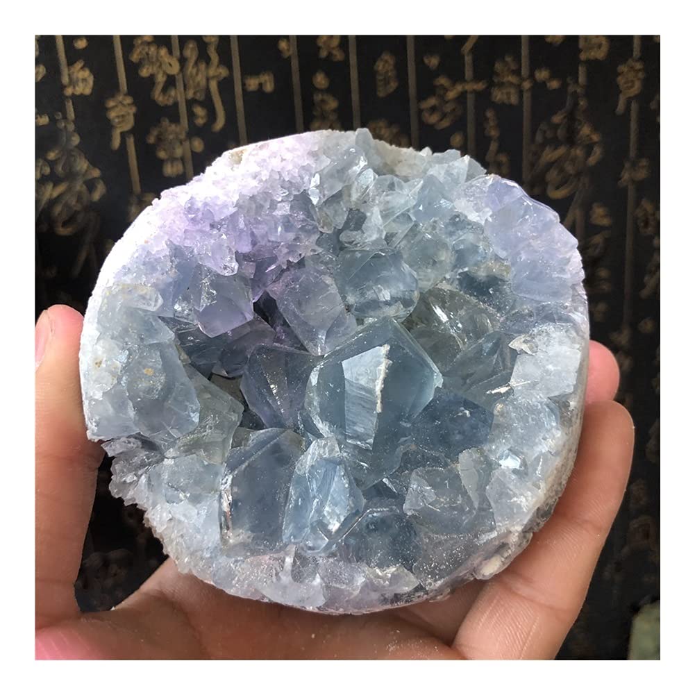 Salud y hogar Natural cielo azul cristal racimo mineral espécimen decoración de la boda decoración del acuario
